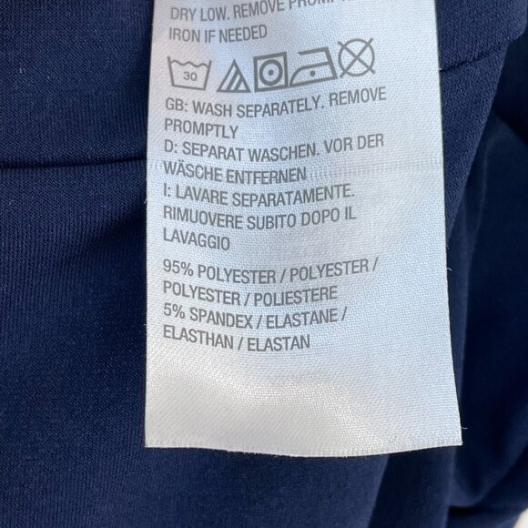 Susan Graver Womens Plus 2XP Navy Wide Leg Pants Pull On Stretch Pockets - Picture 9 of 10